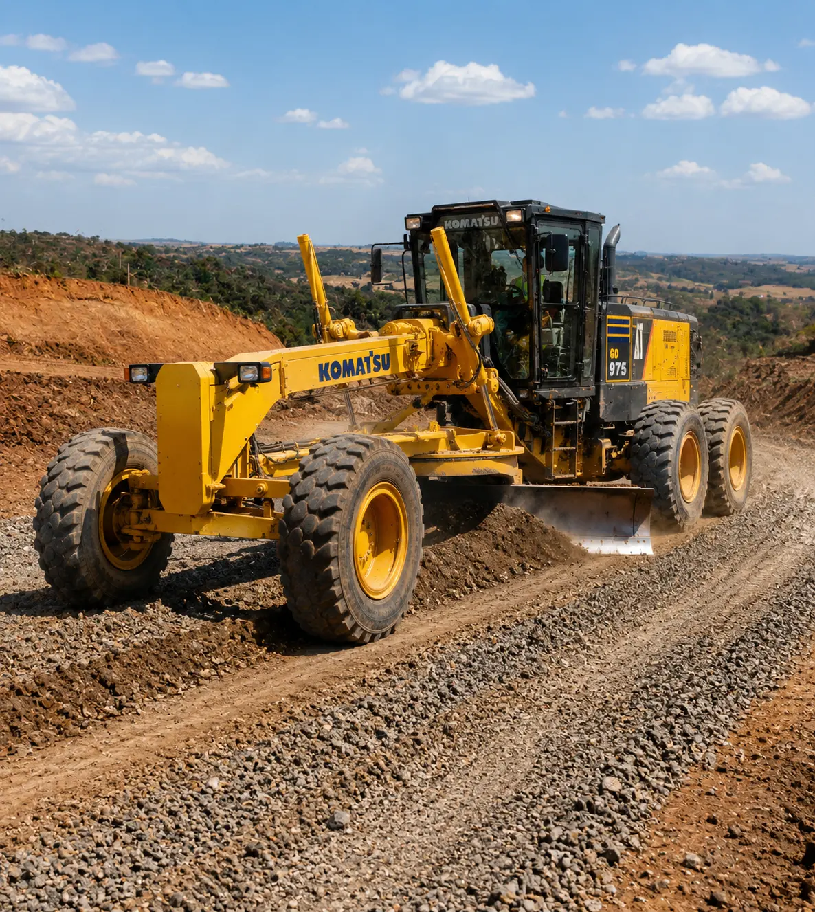 Motoniveladora Komatsu GD975-5 para Locação em Patos de Minas/MG