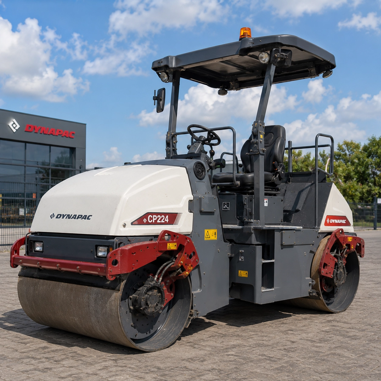 Rolo Compactador Pneumático Dynapac CP224 para Locação em Carmo do Paranaíba/MG