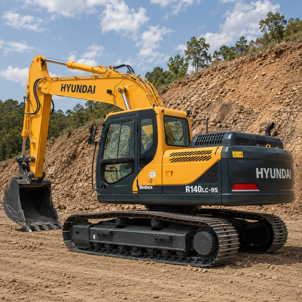 Escavadeira Hidráulica Hyundai R140LC-9S para Locação em Araxá/MG