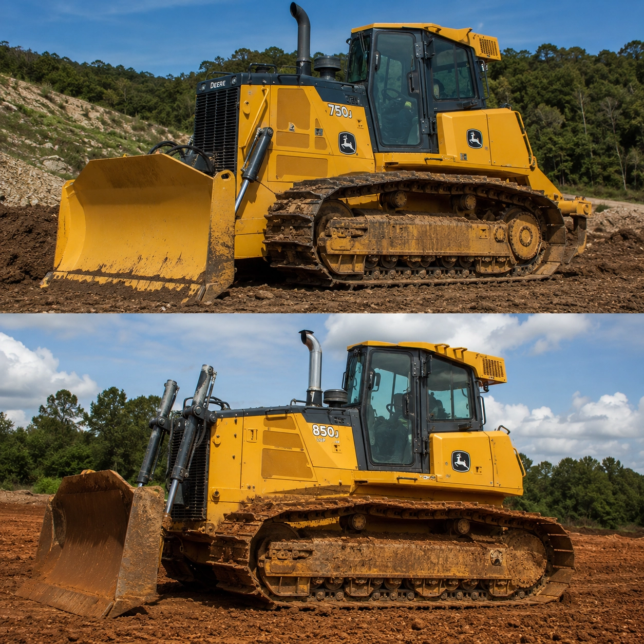 Trator de Esteira John Deere 750J e 850J para Locação em Campina Verde/MG