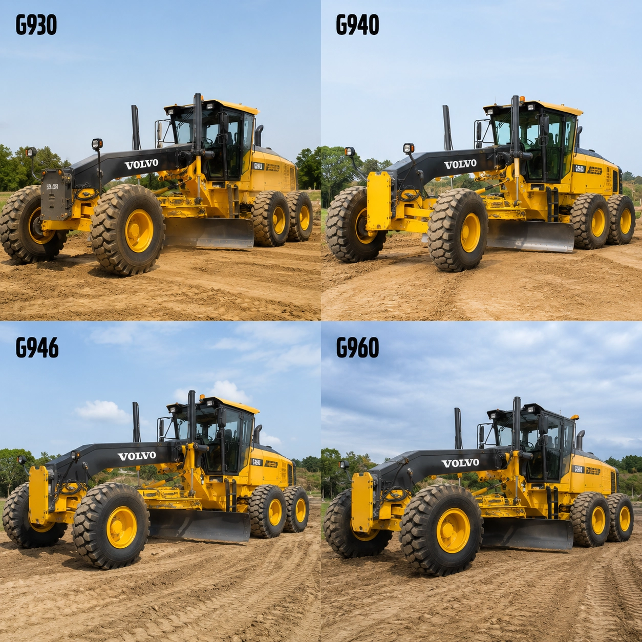 Motoniveladoras Volvo G930, G940, G946 e G960 para Locação em Douradoquara/MG