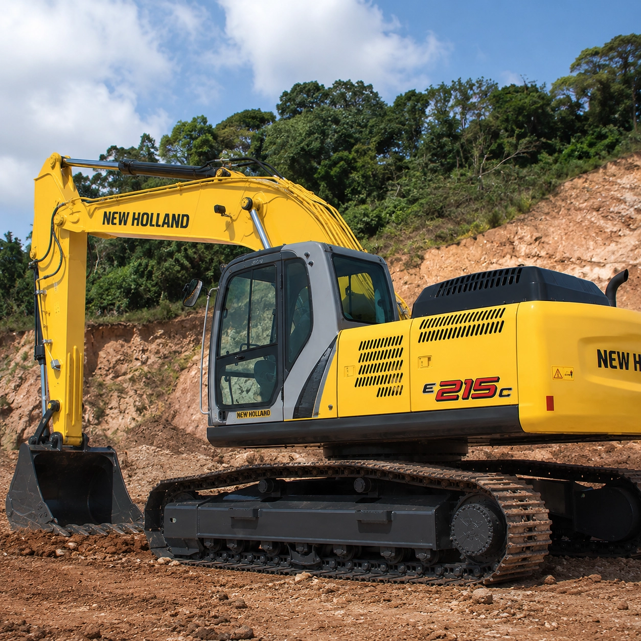 Escavadeira Hidráulica New Holland E215C para Locação em Uberaba/MG