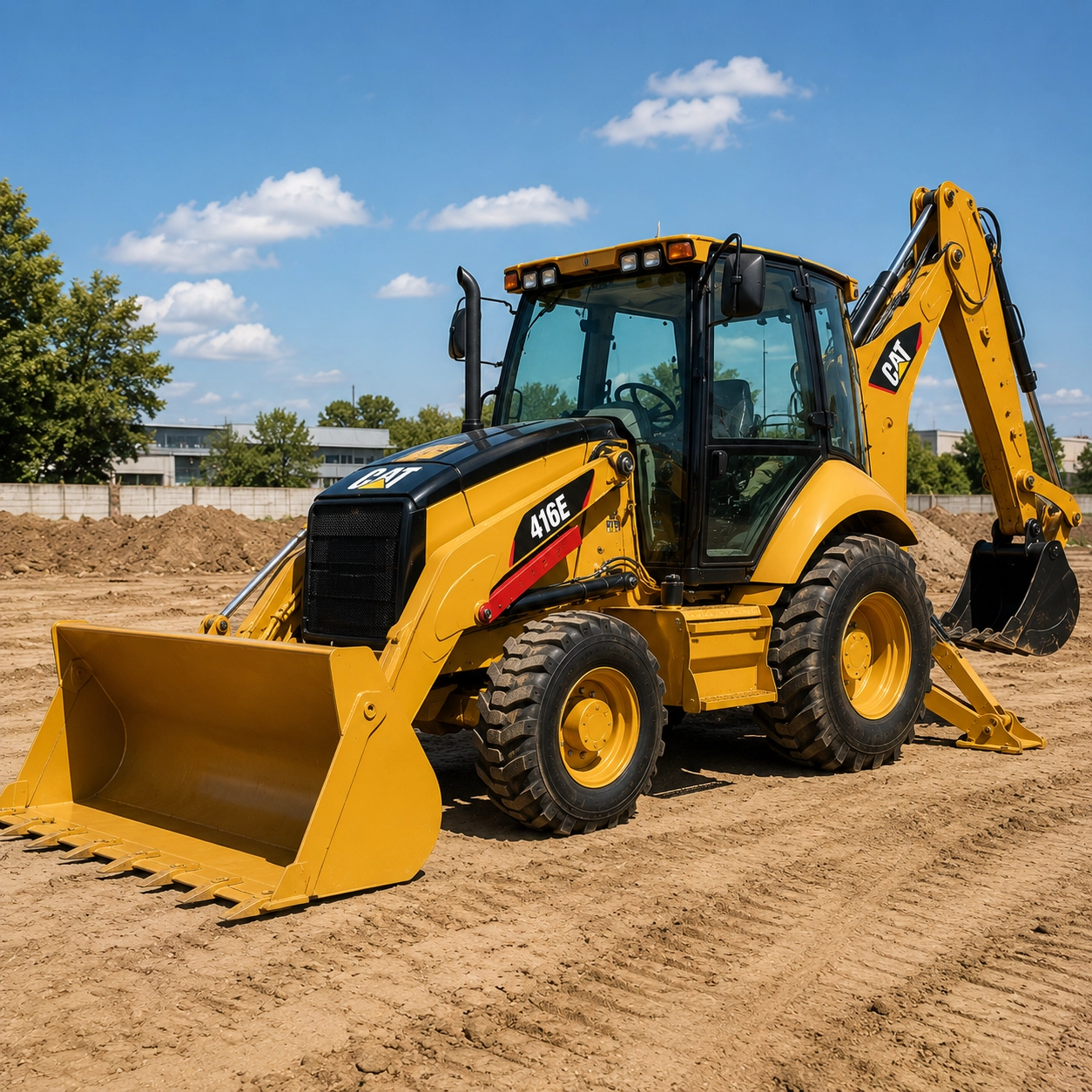 Retroescavadeira Caterpillar 416E para Locação em São Francisco de Sales/MG