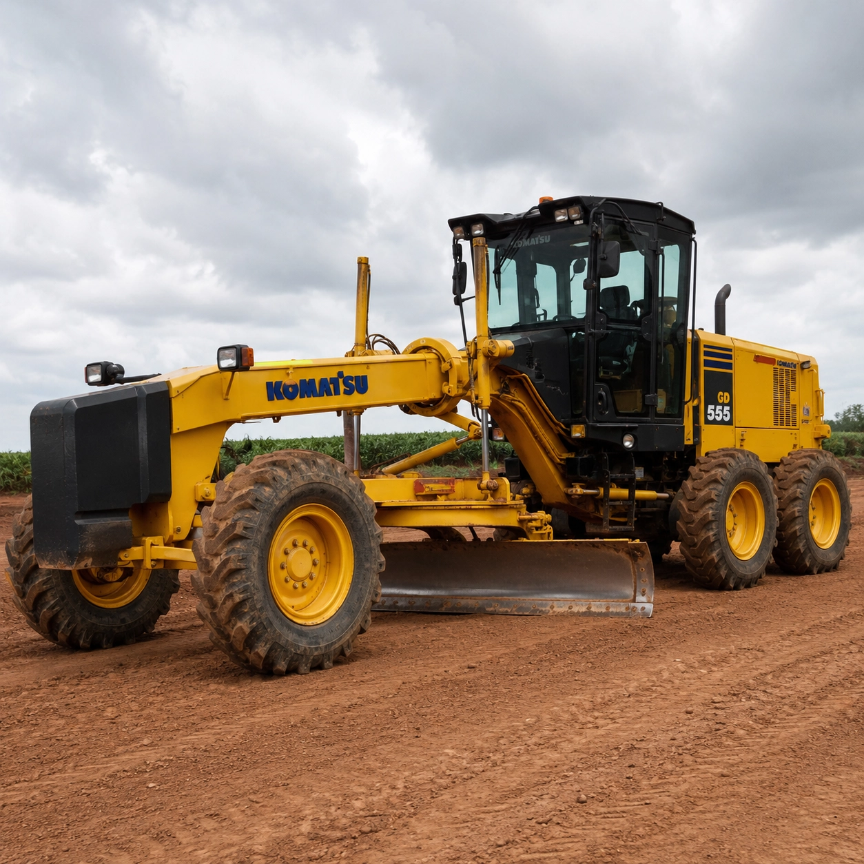 Motoniveladora Komatsu GD555-5 para Locação em Pedrinópolis/MG