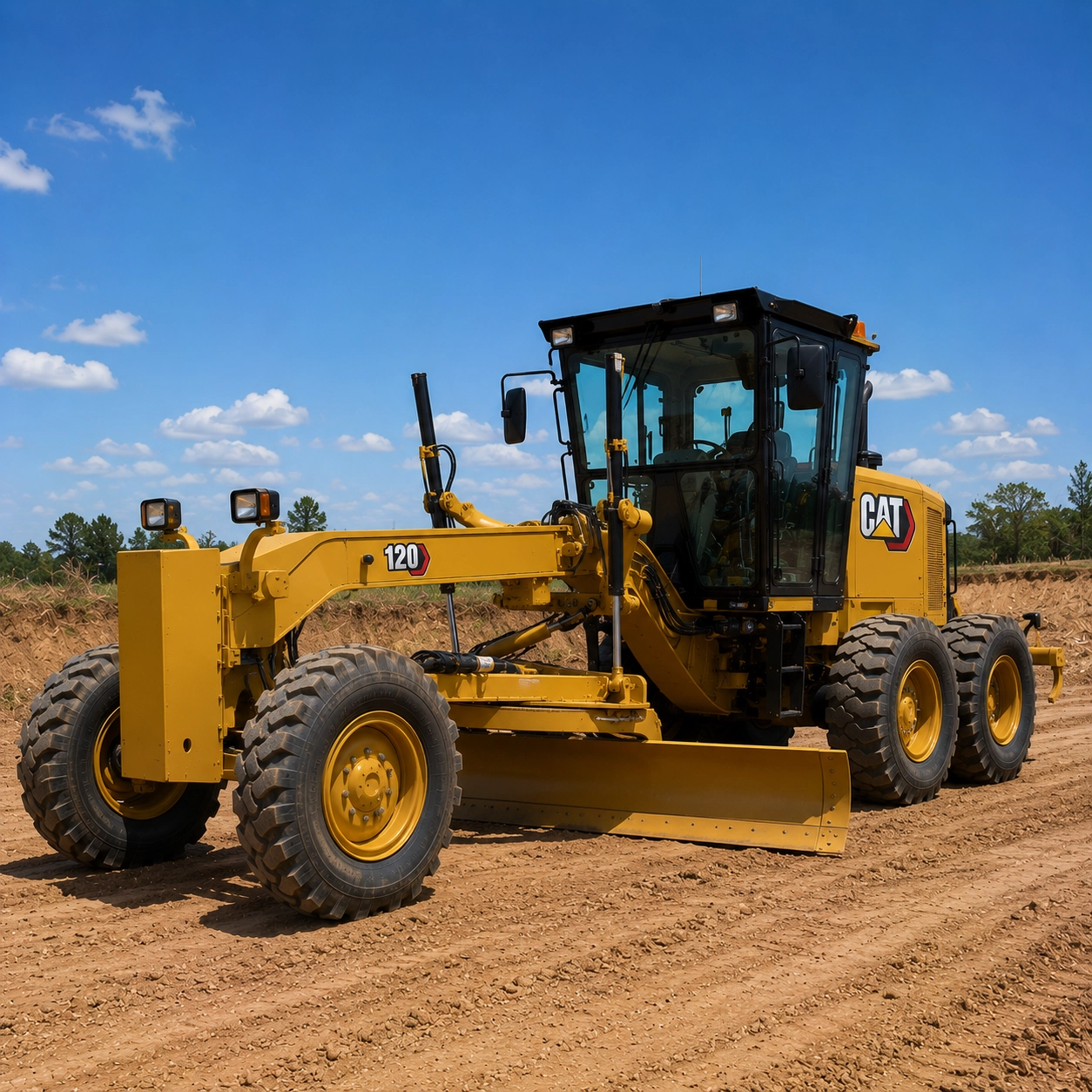 Motoniveladoras Caterpillar 120 e 120 AWD para Locação em Conquista/MG